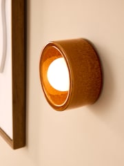 MADE.COM Brown Mavi Ceramic Wall Light - Image 2 of 5