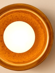 MADE.COM Brown Mavi Ceramic Wall Light - Image 3 of 5