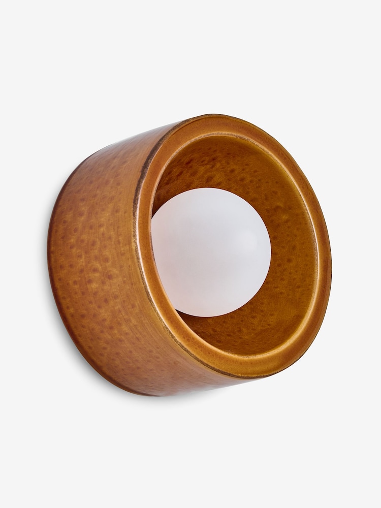 MADE.COM Brown Mavi Ceramic Wall Light - Image 5 of 5 MADE.COM Brown Mavi Ceramic Wall Light - Image 5 of 5