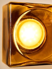 MADE.COM Amber Orange Rhys Glass Wall Light - Image 3 of 5