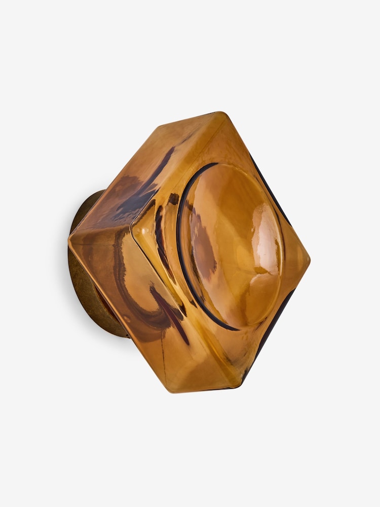 MADE.COM Amber Orange Rhys Glass Wall Light - Image 5 of 5