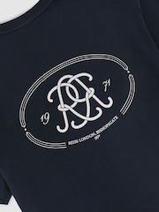 Reiss Clement Monogram-Print Pigment-Dyed Relaxed T-Shirt - תמונה 6 מתוך 6