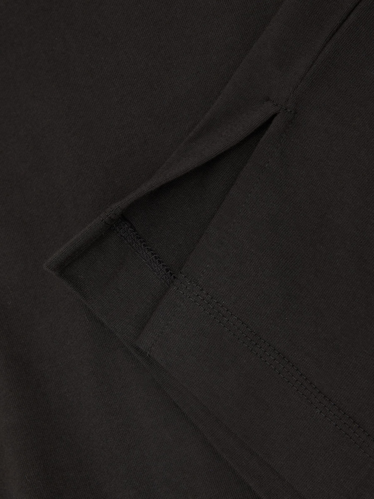 Reiss Black Lara Cotton Ribbed-Neck Oversized T-Shirt - Image 7 of 7 Reiss Black Lara Cotton Ribbed-Neck Oversized T-Shirt - Image 7 of 7