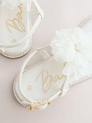 Baker by Ted Baker Occasion Corsage White Sandals - Image 4 of 5