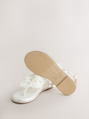 Baker by Ted Baker Occasion Corsage White Sandals - Image 5 of 5