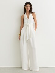 Reiss Ivory Cream Taya Jumpsuit - Image 3 of 7