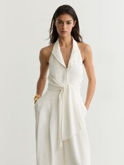 Reiss Ivory Cream Taya Jumpsuit - Image 4 of 7