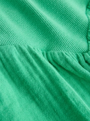 Grün gewaschen - Bandeau Jersey/ Woven Mix Playsuit - Bild 7 von 7