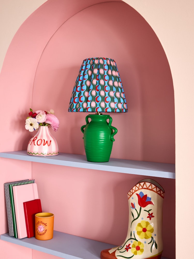 Eleanor Bowmer Green Moon Wave Rechargeable Table Lamp - Image 2 of 6 Eleanor Bowmer Green Moon Wave Rechargeable Table Lamp - Image 2 of 6