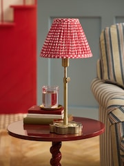 Cath Kidston Red/White Gingham Rechargeable Table Lamp - Image 2 of 4