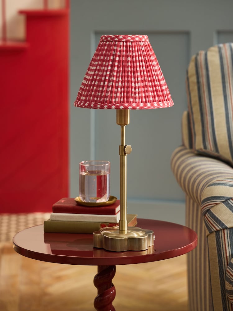 Cath Kidston Red/White Gingham Rechargeable Table Lamp - Image 2 of 4 Cath Kidston Red/White Gingham Rechargeable Table Lamp - Image 2 of 4