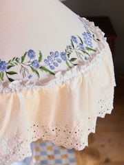 Cath Kidston Cream/Blue Floral Print EasyFit Light Shade - Image 4 of 4