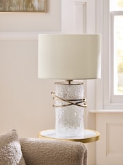 Lipsy Brass Bangle Texture Table Lamp - Image 2 of 6