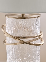 Lipsy Brass Bangle Texture Table Lamp - Image 4 of 6