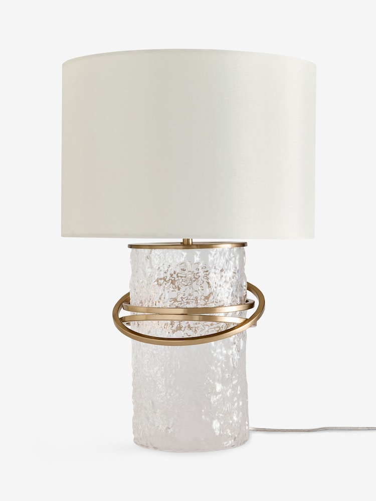 Lipsy Brass Bangle Texture Table Lamp - Image 6 of 6