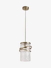 Lipsy Brass Bangle Texture Pendant Ceiling Light - Image 6 of 6