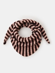 Accessorize Pink Stripe Knitted Neckerchief - Image 1 of 1