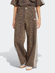 adidas Originals Orange Denim Loose Joggers - Image 1 of 6