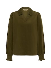 CULTURE Green CUrhaena Blouse - Image 5 of 6