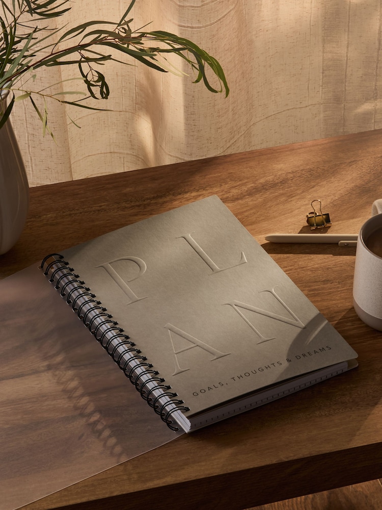 Grey Chunky A4 Undated Daily Planner Notebook - Image 1 of 7