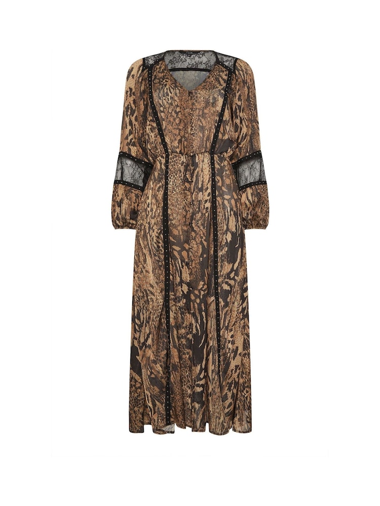 Star by Julien MacDonald Natural Studded Lace Trim Midi Dress - Image 6 of 6 Star by Julien MacDonald Natural Studded Lace Trim Midi Dress - Image 6 of 6