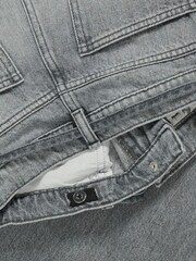 ONLY KIDS Grey Tie Waist Straight Fit Jeans With Adjustable Waist - Image 7 of 7