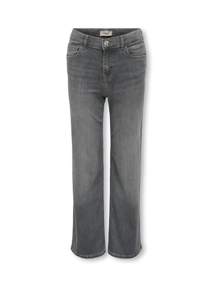 ONLY KIDS Grey Madison Wide Leg Jeans - Image 1 of 3 ONLY KIDS Grey Madison Wide Leg Jeans - Image 1 of 3