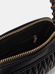 Accessorize Black Small Ruched Cross-Body Bag - Image 2 of 2