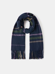 Accessorize Blue Check Blanket Scarf - Image 1 of 2