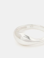 Accessorize 925 Sterling Silver Molten Ring - Image 2 of 2