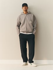 Nothing Ordinary Grey Embroidered Heavyweight Zip Hoodie - Image 3 of 6