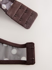 Chocolate Brown Spot Bralette Mesh Bra - Image 7 of 7