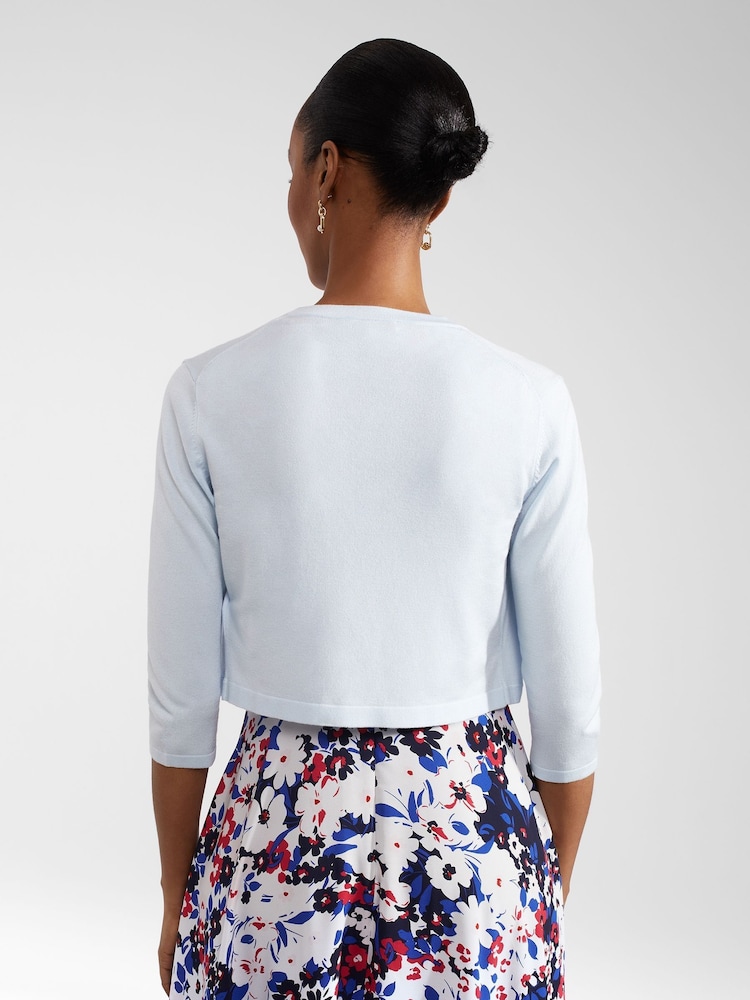Hobbs Blue Carrie Bolero - Image 2 of 4 Hobbs Blue Carrie Bolero - Image 2 of 4