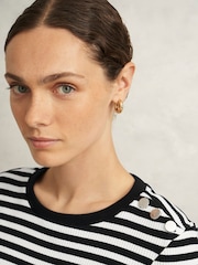 Hobbs Blue Tamsin Striped Top - Image 3 of 4