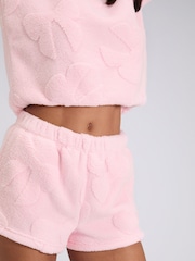 Boux Avenue Pink Fluffy Bow Short Lounge Set - Image 4 of 5