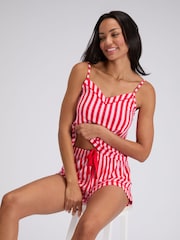 Boux Avenue Red Stripe Modal Short Pyjamas Set - Image 2 of 5