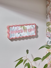 Gold Shake It Off Bathroom Sign Ornament - Image 2 of 3