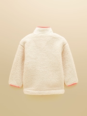 Joules Girls' Tilly Cream Zip Through Fleece - Image 2 of 5