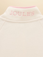 Joules Girls' Breeze Cream Colourblock Polar Fleece Quarter Zip - Image 5 of 6