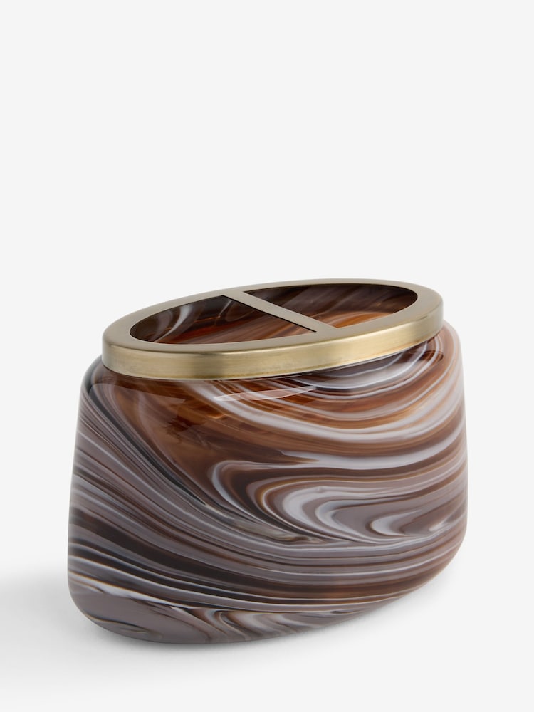 Brown Glamtique Marble Tidy - Image 1 of 1