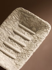 Natural Country Floral Soap Dish - Image 2 of 3