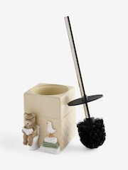 Cream Bertie the Bear Toilet Brush - Image 2 of 2