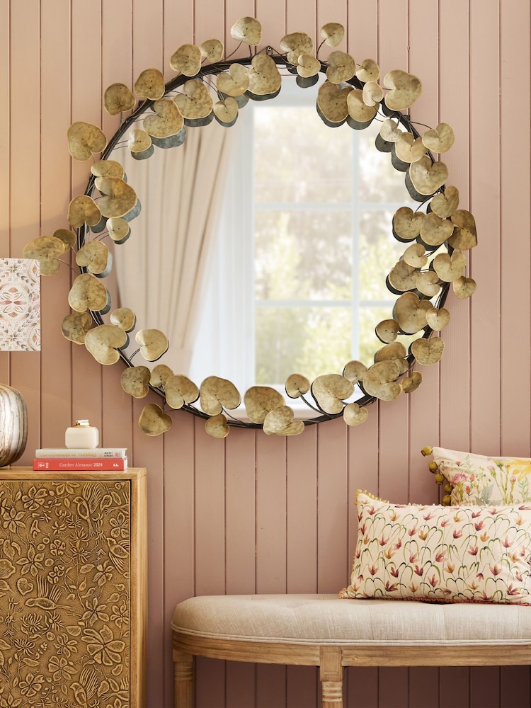 Voyage Maison White Gold Kora Mirror - Image 1 of 3