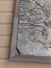 Voyage Maison Greywash Fleure Et Faune Square Antique Mirror - Image 3 of 6