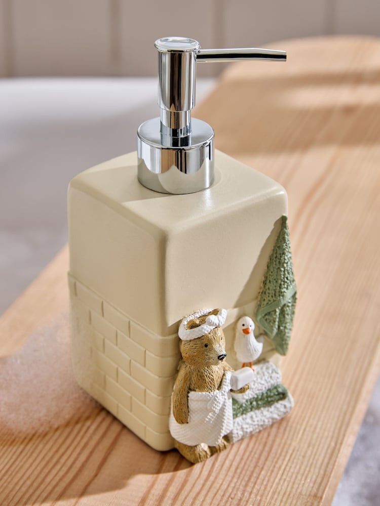 Cream Bertie the Bear Soap Dispenser - Image 2 of 3