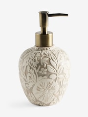 Cream Natural Floral Soap Dish - Image 1 of 1