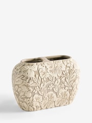 Cream Natural Floral Toothbrush Tidy - Image 1 of 1
