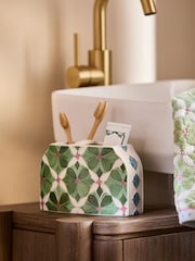 White Reactive Glaze Toothbrush Tidy - Image 1 of 2
