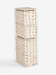 Off-White Woven Slim Storage Drawers - Image 1 of 3