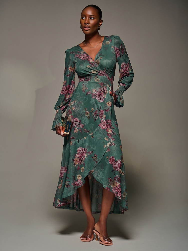 mesh maxi dress long sleeve Black Long Sleeve Mesh Maxi Dress